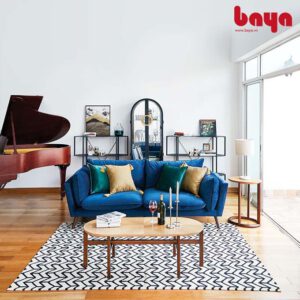 Ghe sofa nhung connemara trong phong khach