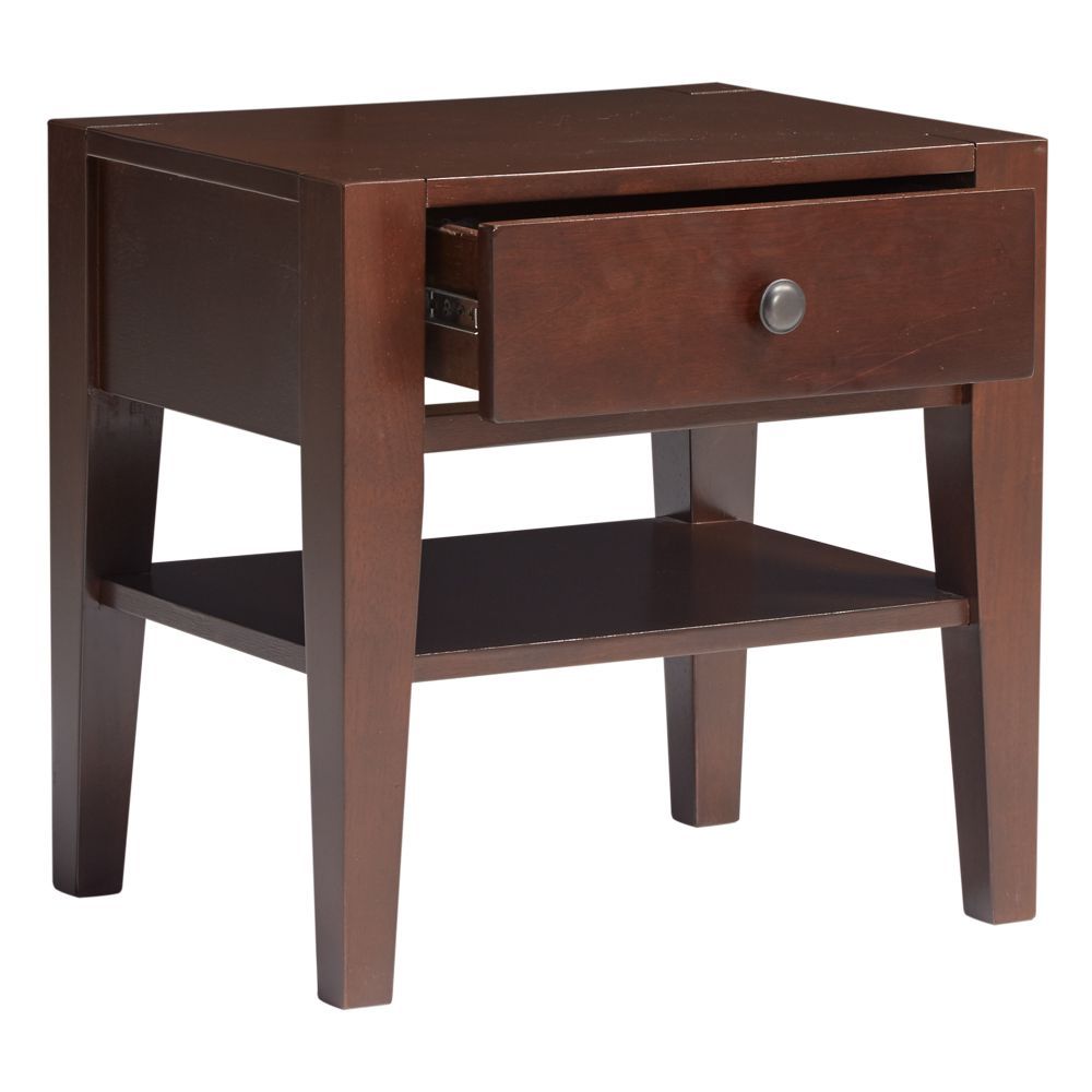 Kitka bedside table mdf rubber wood walnut uma 1064315 corner 2