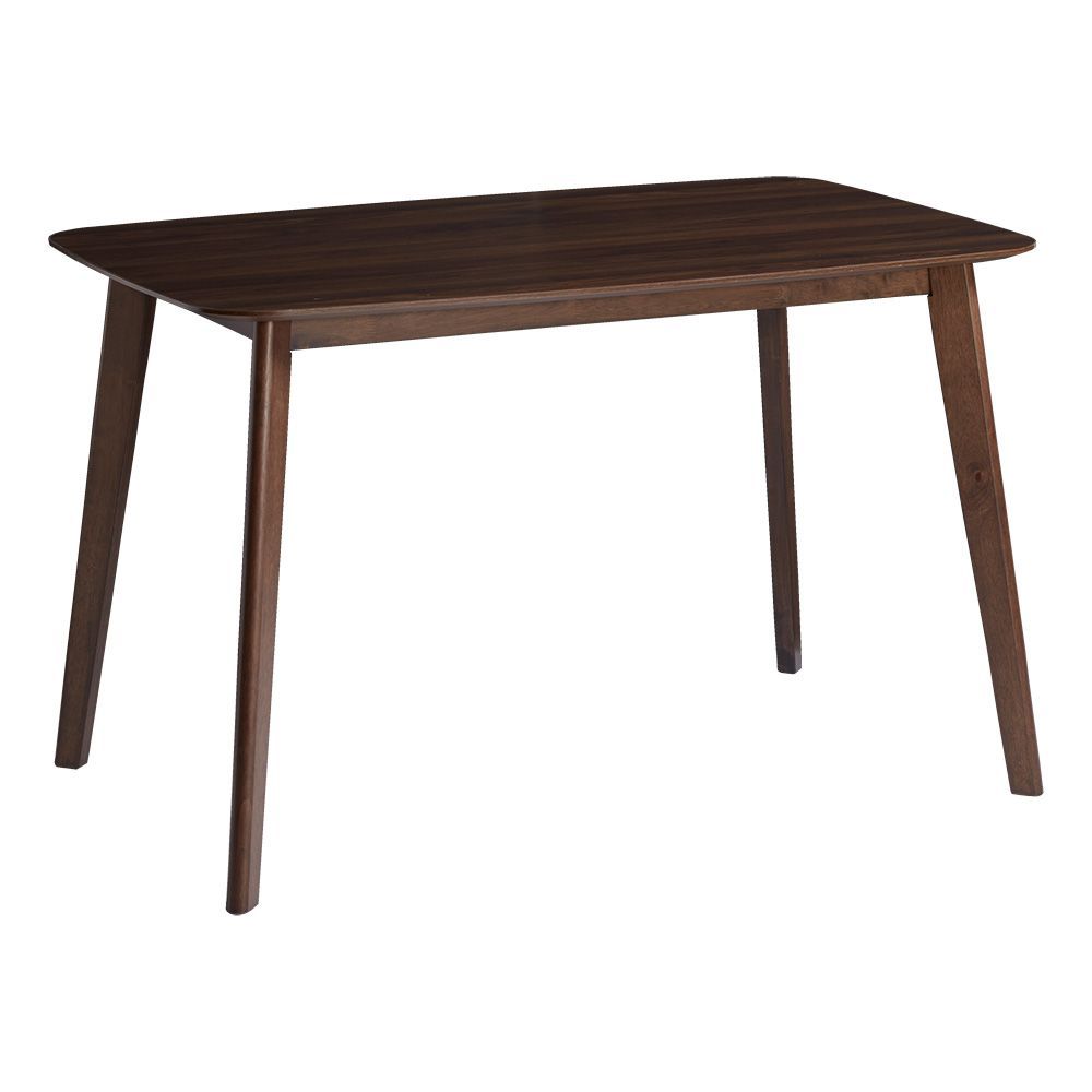 Pall mall dining table walnut rubbe wood melamine faced chipboard uma 1060904 corner